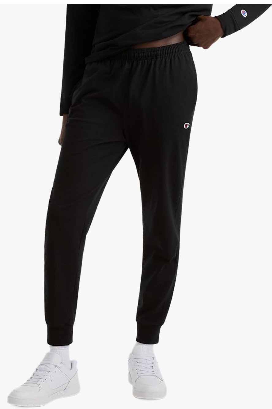 Champion Mens Joggers, Everyday Cotton, Lightweight Lounge Knit For Men, 31" 2XL